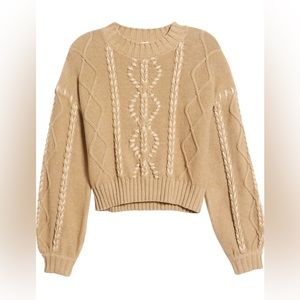 Cleobella GIANNA chunky cotton knit sweater medium